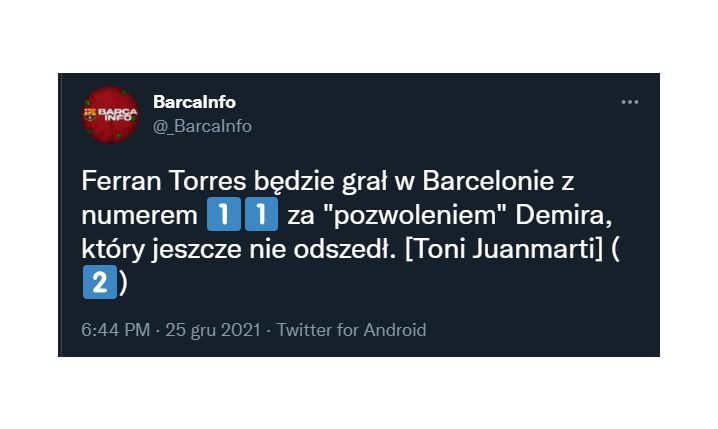 NUMER Ferrana Torresa w Barcelonie!